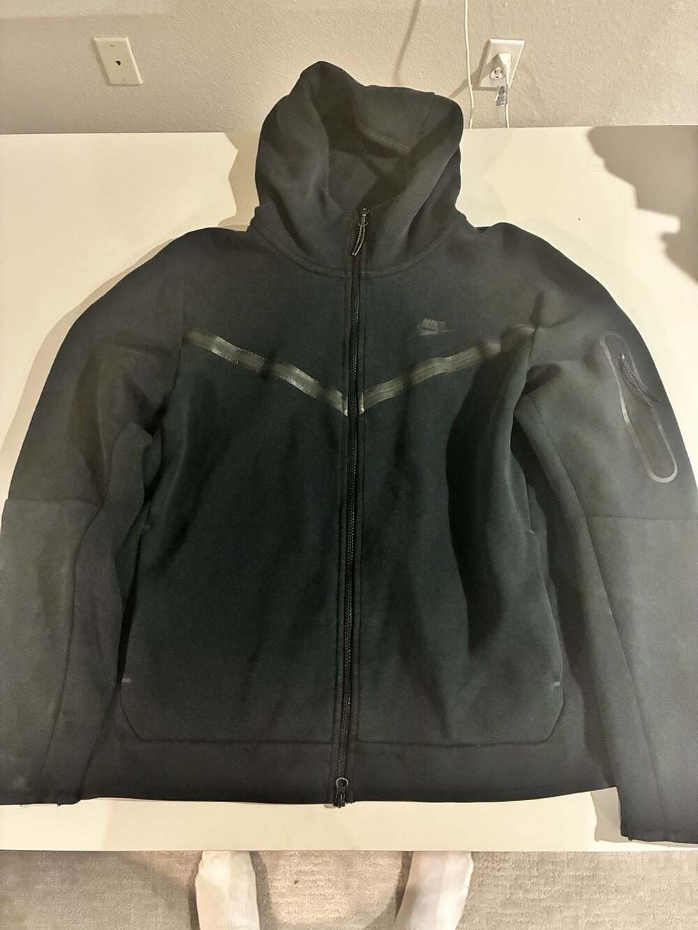 Nike Tech Fleece Full-Zip Windrunner Hoodie Black